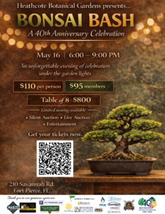 Heathcote Botanical Gardens Bonsai Bash 2026, 40th celebration